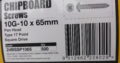 CHIPBOARD s/s 304 SCREWS 10G-10 x 65mm (500pcs)