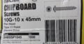 CHIPBOARD s/s 304 SCREWS 10G-10 x 45mm (1000pcs)