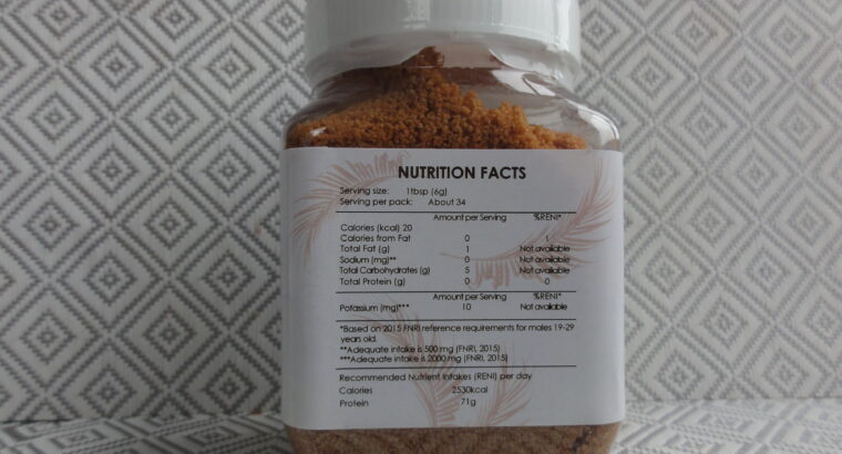100% ORGANIC COCONUT SUGAR 200 grams