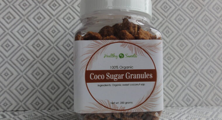 100% ORGANIC COCO SUGAR GRANULES 200 grams