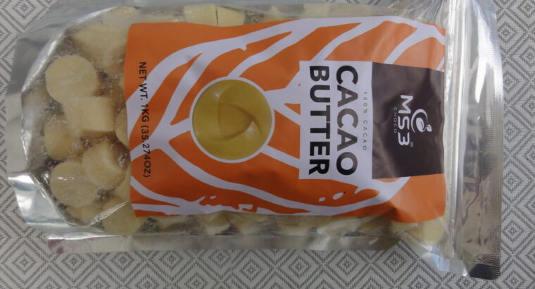 100% PURE ORGANIC CACAO BUTTER 1Kg