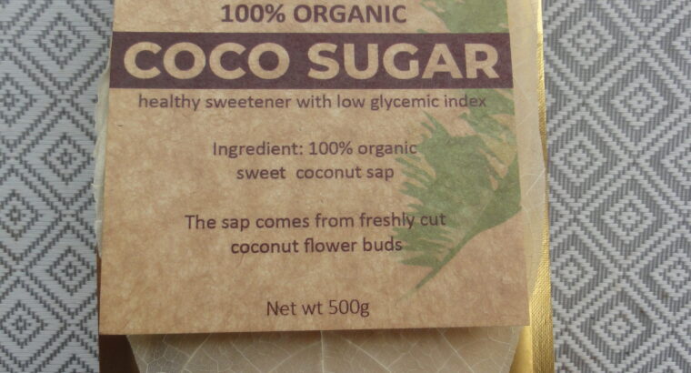 100% ORGANIC COCONUT SUGAR 500 grams