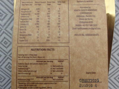 100% ORGANIC COCONUT SUGAR 250 grams