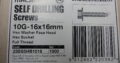 SELF DRILLING SCREWS 10G-16x16mm S/S (QTY 100pcs)