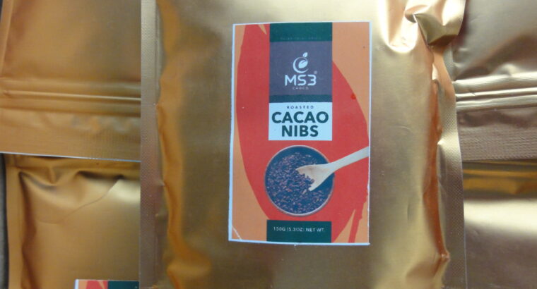 ORGANIC PURE UNSWEETENED CACAO NIBS 150g