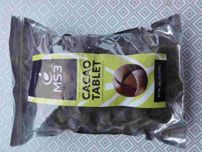100% CACAO CHOCOLATE (TABLEA) UNSWEETENED 1 KG