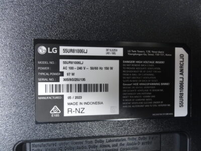 BROKEN SCREEN TV LG 55UR81006LJ WORKS
