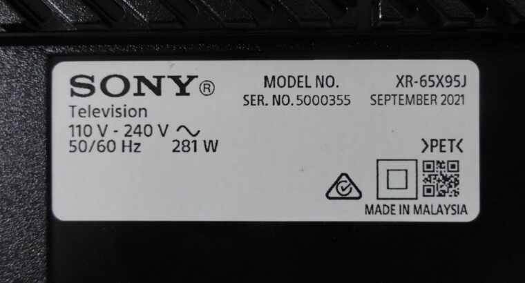 MAIN BOARD 1-010-522-31 for TV SONY XR-65X95J