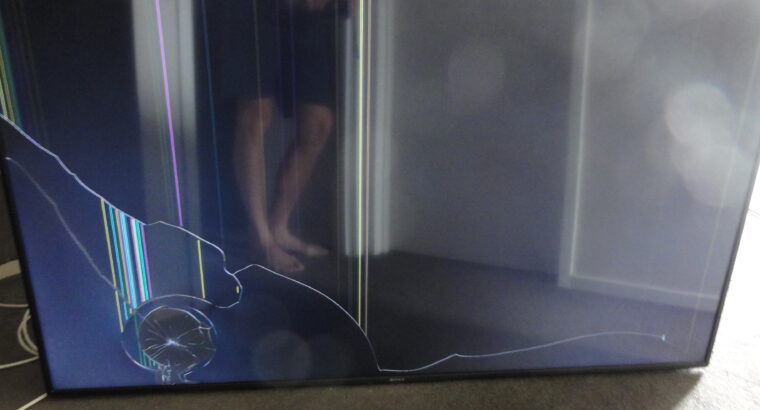 BROKEN SCREEN TV SONY KD-65X80J WORKS