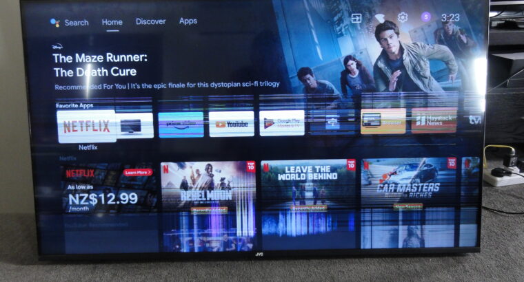 BROKEN SCREEN TV JVC JV50ID7A2021UHD WORKS