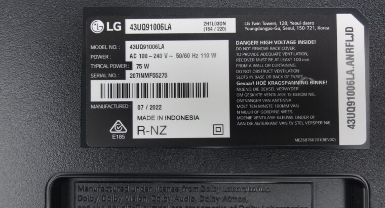 MAIN BOARD EAX69581205(1.0) for LG 43UQ91006LA
