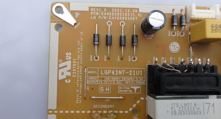 POWER BOARD EAX69502103(1.0) for LG 43UQ91006LA