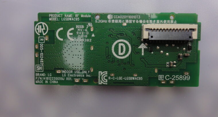 WIFI MODULE LGSBWAC95 for LG 65NANO86VPA