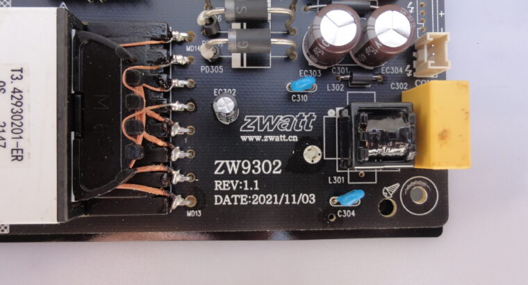 POWER BOARD ZW9302 REV:1.1 for KONIC KUD75SG692A