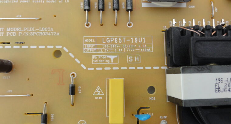POWER BOARD EAX68284201(1.6) for LG 65UT640S0TA