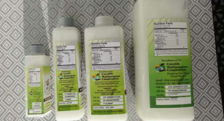 COLD PRESSED ORGANIC VIRGIN COCONUT OIL – 250mL