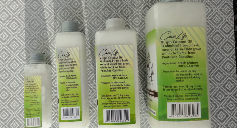 COLD PRESSED ORGANIC VIRGIN COCONUT OIL – 1L