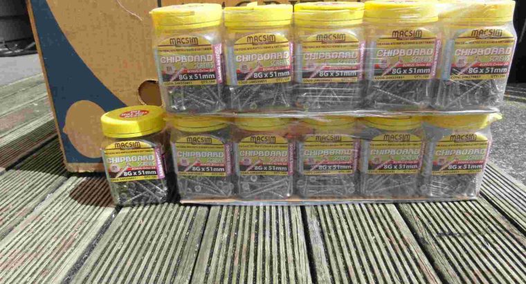 Chipboard Screws 8G x 51mm 302 S/STEEL(100pcs)