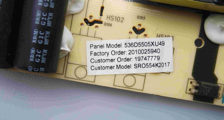 POWER BOARD TV5502-ZC02-01 FOR TV VEON SRO554K2017
