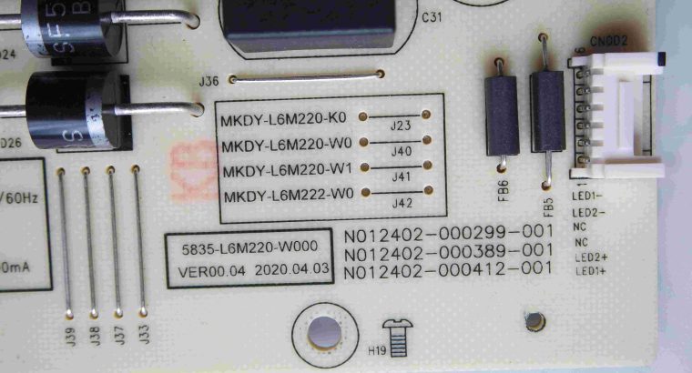 POWER BOARD 5835-L6M220-W000 for VEON VNG22F6522