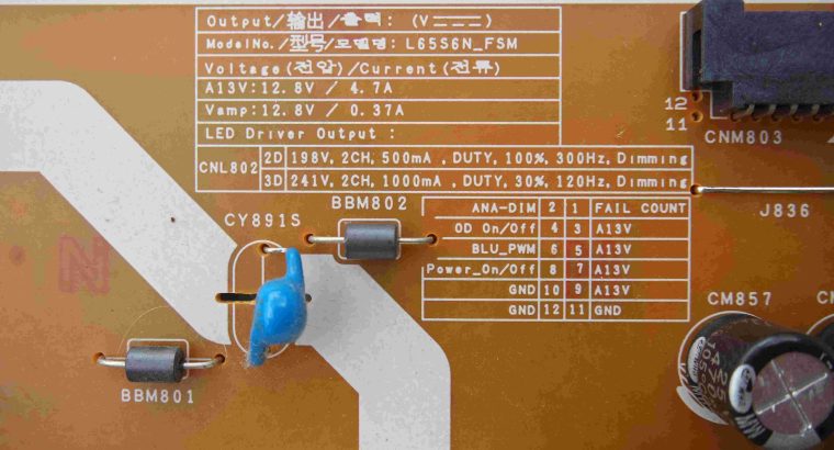 POWER BOARD BN44-00808D for TV SAMSUNG