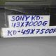 TV STAND(FEET) for SONY KD-49X7500F with Screws