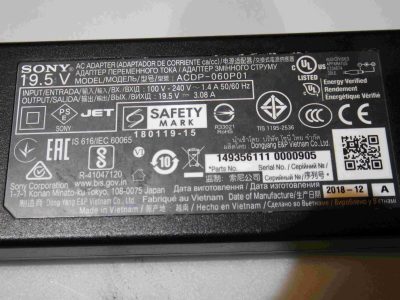 POWER SUPPLY ACDP-060P01 for TV SONY KDL-43W660G