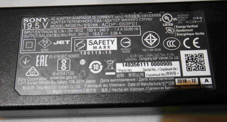 POWER SUPPLY ACDP-060P01 for TV SONY KDL-43W660G