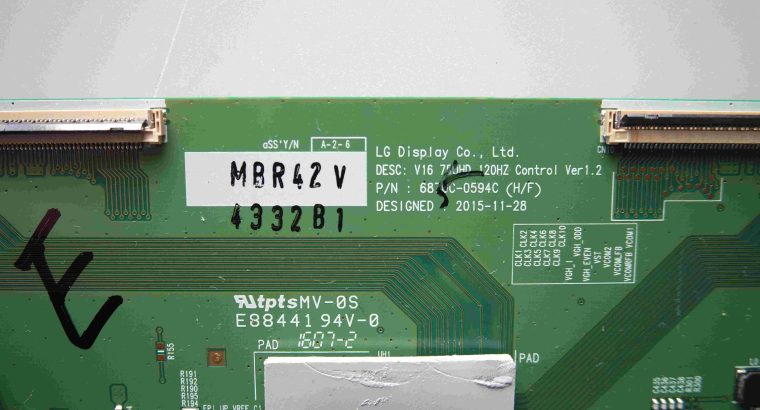 T-CON BOARD V16 75UHD 120HZ Ver1.2 for LG 75UH652V