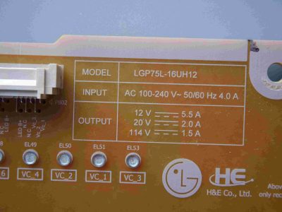 POWER BOARD LGP75L-16UH12 for TV LG 75UH652V