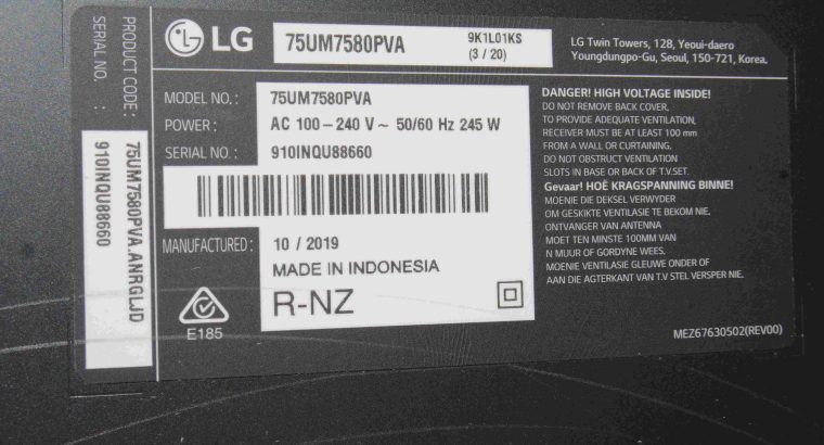 POWER BOARD LGP75T-18U1 for TV LG 75UM7580PVA